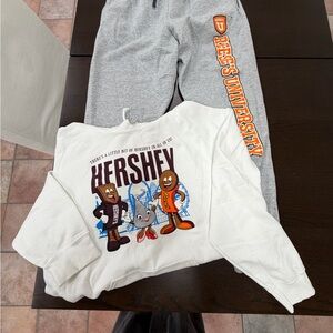One size medium sweatshirt and sweatpants